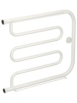 СУНЕРЖА Лира + 2 полки Полотенцесушитель 500х650 белый, нак. гайка 1"