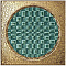 Iris Ceramica Citta di faenza 511063 Verde Decoro Oro Glossy 15x15