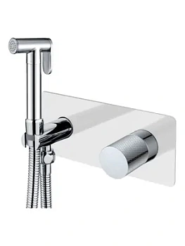 Смеситель Boheme 127-WCR.2 встраиваемый, с гиг душем, однозахв, ручка:touch, белый+хром