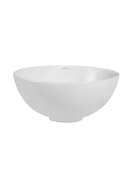 Раковина накладная ABBER d320 без отверстия под смеситель и перелив, белый AC2106