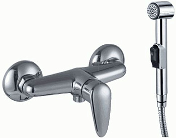 Смеситель настенный Lemark LM3318C однозахватный, с гигиеническим душем, хром