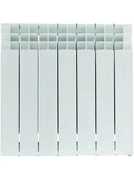 Радиатор STOUT 500 7 секций, биметаллический, боковое подключение, белый SRB-3310-050007