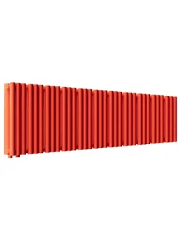 Радиатор стальной Empatiko V LR2 двухтруб 1312х236х122 33 сек НЗ.подкл, 1881Вт, Friendly Red