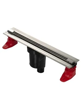 Душевой лоток BERGES 500 мат.хром, верт. выпуск S-сифон D50/105мм Н50мм, 090078