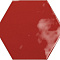 Geometry Hex Red Glossy 15x17,3