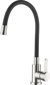 Смеситель Ledeme для кухни, с гибким изливом, однозахватный, черный L74004-2
