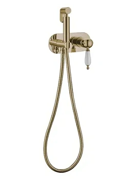 Смеситель Boheme Medici 424-BSW встраиваемый, с гигиеническим душем, однозахватный, бронза