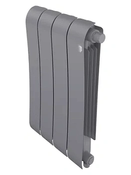 Радиатор биметаллический 4 секции ROYAL THERMO VR80 нижнее подкл, 688 Вт Silver Satin