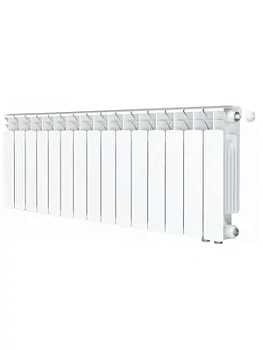 Радиатор биметаллический Rifar Ventil BVR 350 нижнее правое подключение, 15 секций, 2085 Вт