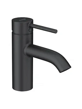 Смеситель KLUDI для умывальника однорычажный, донный клапан PUSH-OPEN, черный матовый 382663976