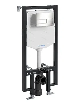 Инсталляция для унитаза WasserKRAFT с клавишей смыва, цвет: никель 56TLT.010.ME.BN04