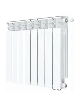 Радиатор биметаллический Rifar Ventil BVR 500 нижнее правое подключ., 8 секций, 1576 Вт, белый