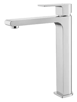 Смеситель для раковины Aquatek AQ1404CR однозахватный, излив 237мм, б/дон. клапана, цвет: хром