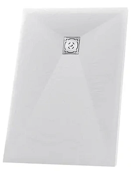 Душевой поддон RGW ST-0108W (800х1000х25) прямоугольный, иск. камень, белый 16152810-01