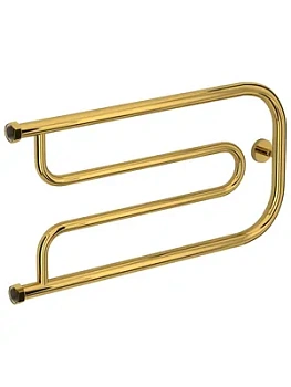 СУНЕРЖА Гусли + Полотенцесушитель 320х650 золото, нак. гайка 1"