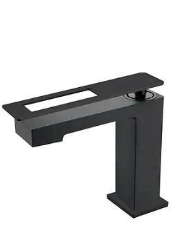 Смеситель Boheme 141-BB для раковины, на 1 отверстие, однозахватный, черный