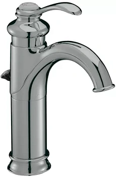 Смеситель Jacob Delafon для умывальника, однорычажный, высота 140мм, донный клапан E72091-CP