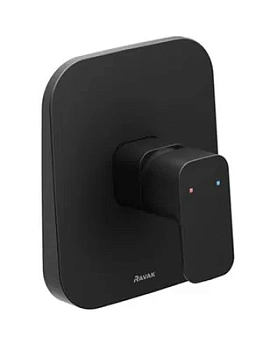 Смеситель для душа RAVAK TD F 062.00 встроенный, однозахватный, черный матовый X070157