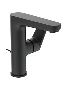 Смеситель для умывальника Ideal Standard O излив 136мм, с дон клапаном, мат.черный BC703XG