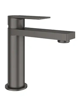 Смеситель для раковины Aqueduto GEO0245 однозахватный, низкий излив 118мм, сталь оруж