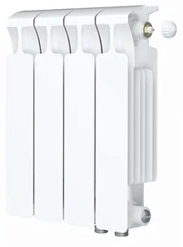 Радиатор биметаллический Rifar Ventil MVR 350 нижнее правое подкл, 4 секций, 50мм, 552 Вт