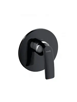 Смеситель KLUDI для душа, встраиваемый, внешняя часть, черный матовый/хром 527558775
