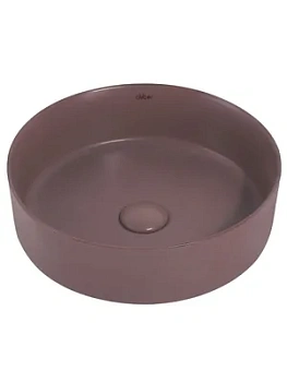 Раковина накладная ABBER d360 без отв. под смеситель и перелив,коричневый мат. AC2108MC