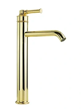 Смеситель для раковины Migliore высокий, однорычажный, с д/к, цвет: золото 31421