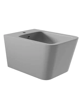 Биде подвесное Aqueduto 370х525х290 устойчивое к царапинам покрытие,серый матовый MAC0330