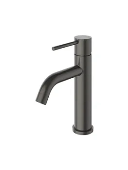 Смеситель для раковины CEZARES -LS1-GM однозахватный, излив 139мм, цвет: оружейная сталь