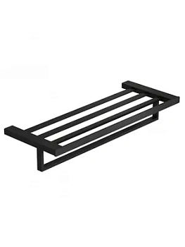 Полотенцедержатель KLUDI- с полкой, настенный, 600мм., черный матовый 3198939