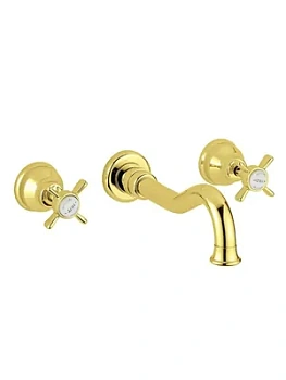 Смеситель для раковины Migliore скрытого монтажа настенный, золото ML.PRN-869.DO