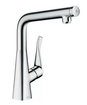 Смеситель Hansgrohe Metris Select M71 для кухни 320 мм поворотный излив хром 14883000