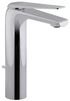 Смеситель Jacob Delafon для умывальника, высокий излив 204 мм, с донным клапаном E97347-CP