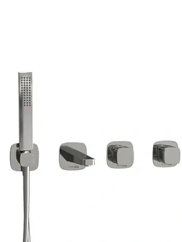 Смеситель для ванны/душа WasserKRAFT Naab A8651.312.314.326.087.103 встраиваемый, хром