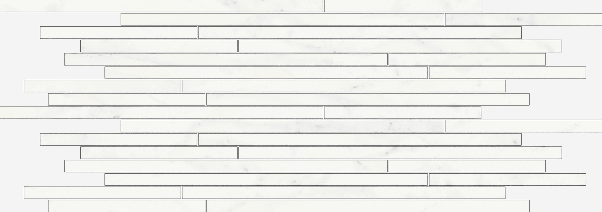 Charme Deluxe Bianco Michelangelo Strip 26X75 полированная
