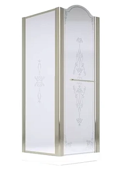 Душевой уголок Migliore (900х900х1950) стекло матовое+декор, хром 22685