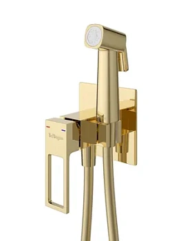 Смеситель BelBagno LUC-HGN-ORO однозахватный, с гигиеническим душем, цвет: золото