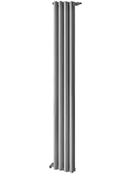 Дизайн-радиатор STOUT 2000 4 секции, алюм., универс.подкл., серый цвет 2676 cod.08, SRA-3120-20000804