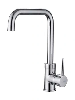 Смеситель для кухни Aquatek AQ1080CR однозахватный, поворотный излив 271мм, цвет: хром