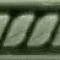 Modernista Trenza Pb C/C Verde Oscuro  2.5X15
