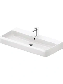 Раковина подвесная Duravit 1000х470х125мм перелив, отв. под смеситель, цвет: белый 2382100000