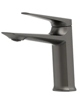 Смеситель CEZARES -LS-GM-W0 для раковины, однозахватный, фиксир.излив, оружейная сталь