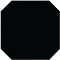 Metro Nero Ottagono 20X20