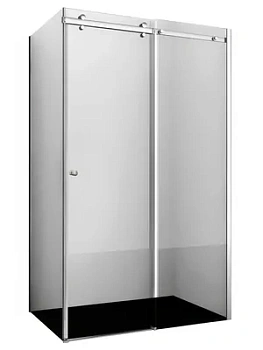 Душевой уголок WasserKRAFT 1100х800х2000 стекло прозрачное/профиль серебристый 56R14