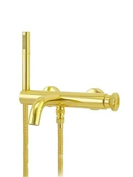 Смеситель для ванны Migliore однорычажный, с ручным душем, золото 28199