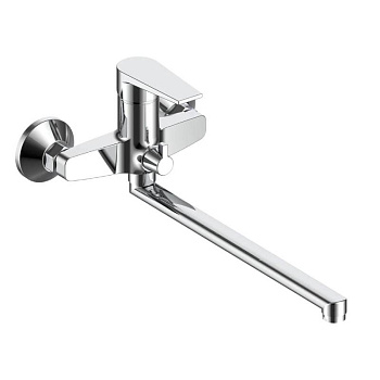 Смеситель для ванны/душа ESKO BT31 настенный,однозахват.,на 1 отв.,поворотный излив, хром