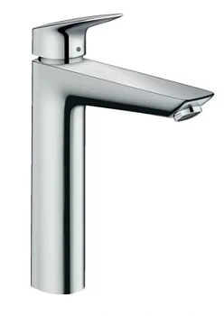 Смеситель Hansgrohe 71090000 для умывальника, высокий фиксированный излив, донный клапан,хром