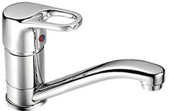 Смеситель Ledeme Н50 для кухни, с поворотным изливом, однозахватный, хром L4550