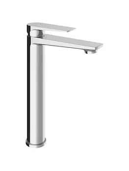 Смеситель для раковины Aqueduto LIN0300 однозахватный, высокий излив 257мм, цвет: хром